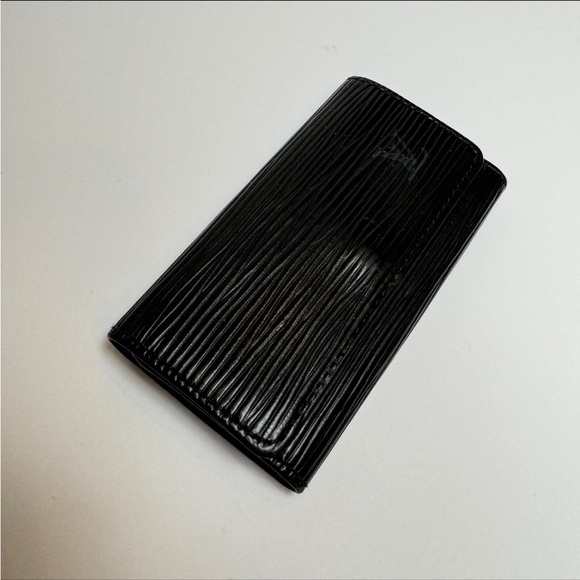 Louis Vuitton Key Case 4 Holder Chain Wallet Black Epi Leather Vintage - Picture 4 of 11